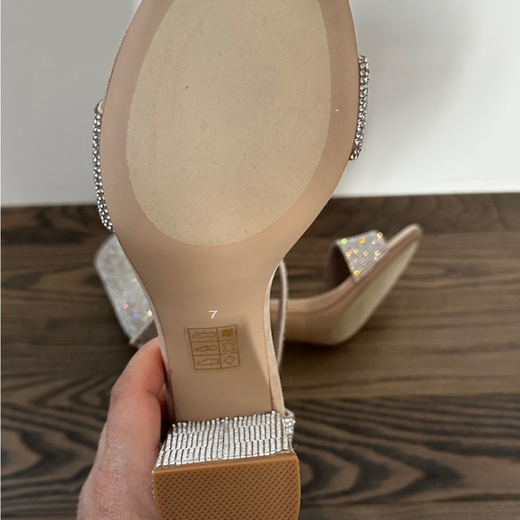 Jeffrey Campbell Silver Rhinestone Heels - Picture 5 of 7